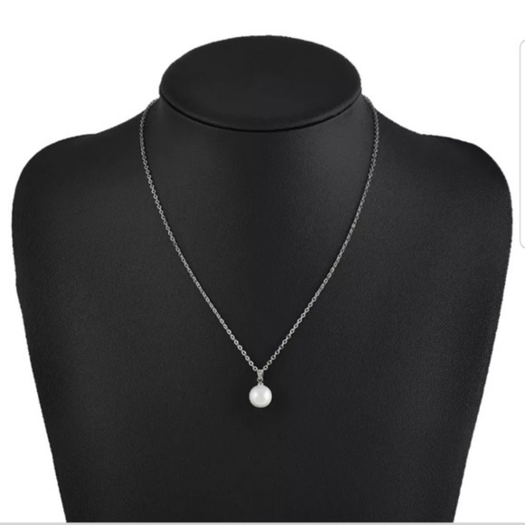 Beautiful chain white freshwater pearl fashion New - Picture 2 of 5